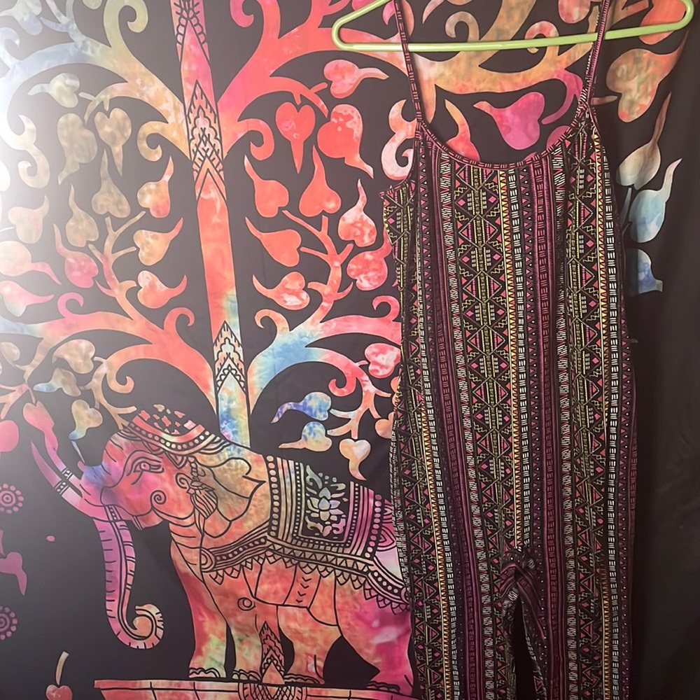 H&M Coachella collection spaghetti strap jumpsuit.